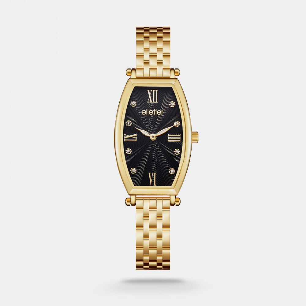 ‎ ساعة نسائية من اليتير بلون ذهبي